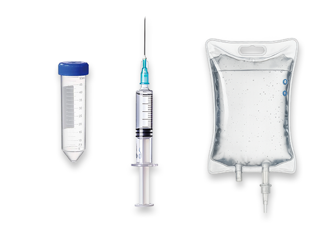 Particle size in transparent containers